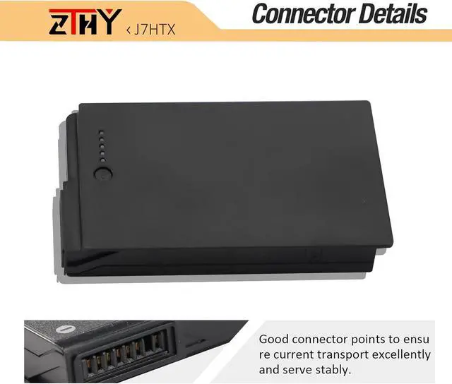 Alt view image 4 of 7 - ZTHY J7HTX 7XNTR Battery Compatible with Dell Latitude 7202 7212 7220 Rugged Extreme Tablet Series FH8RW J82G5 2JT7D 02JT7D VW5Y4 451-BBOR 451-BCCO 451-BCDH T03H T03H001 T03H002 7.6V 34Wh 4342mAh