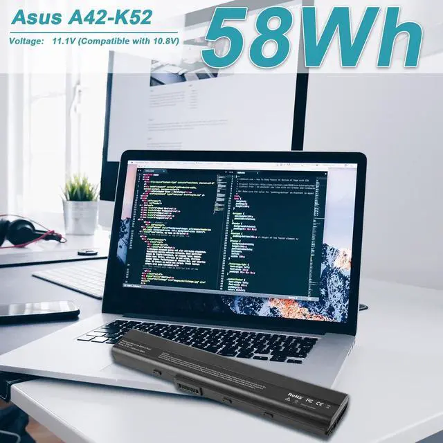 Alt view image 7 of 7 - A32-K52 Laptop Battery for ASUS A52F A52J K52F X52N X52J X52F K52D K52J X5IJ K52 K52D K52DE K52DE-EX064V K52F-B1 K52F-BBR5 K52F-BBR9 K52f-c1 K52F-C2B K52FK52F-A1 K52f-SX051V K52N-EX035V K52Xi