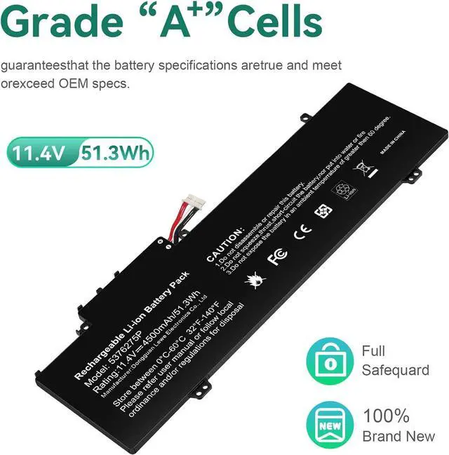 Alt view image 6 of 7 - 5376275P NV-509067-3S UTL-509068-3S Laptop Battery for Gateway GWTN141-10BK GWTN141-10BL GWTN141-10GR GWTN141-4 Gwtn141-4BL GWTN141-4BK GWTN156-5BL GWTN141-2BL GWTN156-7BK 11.4V 51.3Wh 4500mAh