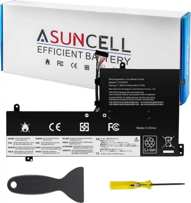 Main image of ASUNCELL L17M3PG2 Laptop Battery Compatible with Lenovo Legion Y7000-2019 Y7000P-1060 Y530-15ICH-1060 Y540-15IRH Y540-17lRH Series L17C3PG2 5B10Q88555 5B10Q88559 11.52V 57Wh 4955mAh Ultra-Long Line