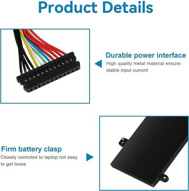 Alt view image 2 of 7 - ASUNCELL L17M3PG2 Laptop Battery Compatible with Lenovo Legion Y7000-2019 Y7000P-1060 Y530-15ICH-1060 Y540-15IRH Y540-17lRH Series L17C3PG2 5B10Q88555 5B10Q88559 11.52V 57Wh 4955mAh Ultra-Long Line