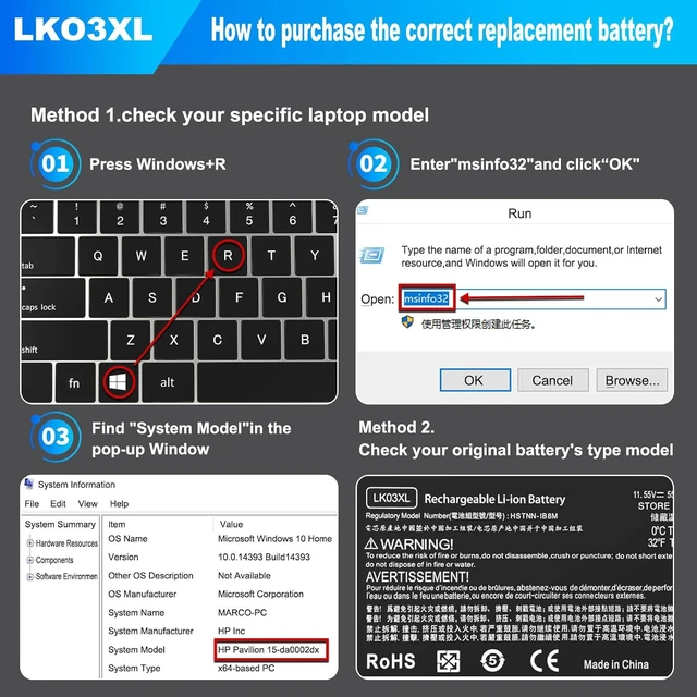 Alt view image 3 of 7 - LK03XL Laptop Battery Compatible with Hp Envy X360 L09281-855 916814-855 916368-421 15M-CN0XXX 15M-CN0012DX 15M-CN0011DX 15M-BP112DX 15M-CP0XXX 15-CN0XXX 17M-AE0XX 17M-AE111DX 17-AE1XX