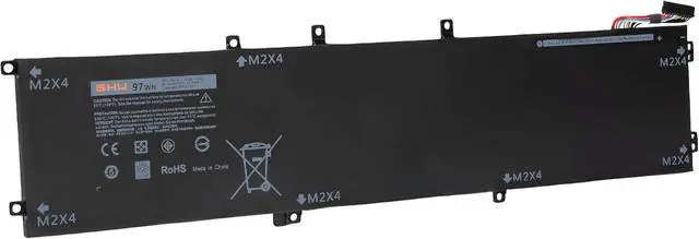 Alt view image 2 of 6 - GHU New 6GTPY 97 Wh Battery Compatible with Dell XPS 15 9560 9550 Precision 5510 5520 M5520 Replacement for 5XJ28 i7-7700HQ H5H20 5D91C Laptop [Li-ion 6 Cell 11.4V 18 Months] Warranty 6GTPY
