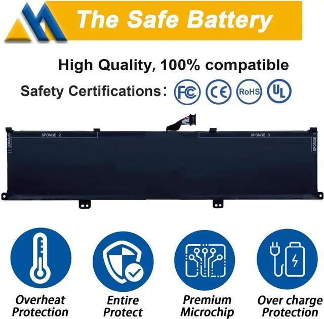 Alt view image 3 of 7 - L19M4P71 Laptop Battery Replacement for Lenovo ThinkPad X1 Extreme P1 3rd Gen Series ThinkPad X1 Extreme 3rd Gen Notebook 5B10X19050 5B10X19047 5B10X19049 L19C4P71 5B10X19048 15.36V 80Wh 5235mAh