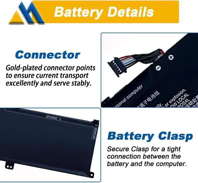 Alt view image 4 of 7 - L19M4P71 Laptop Battery Replacement for Lenovo ThinkPad X1 Extreme P1 3rd Gen Series ThinkPad X1 Extreme 3rd Gen Notebook 5B10X19050 5B10X19047 5B10X19049 L19C4P71 5B10X19048 15.36V 80Wh 5235mAh
