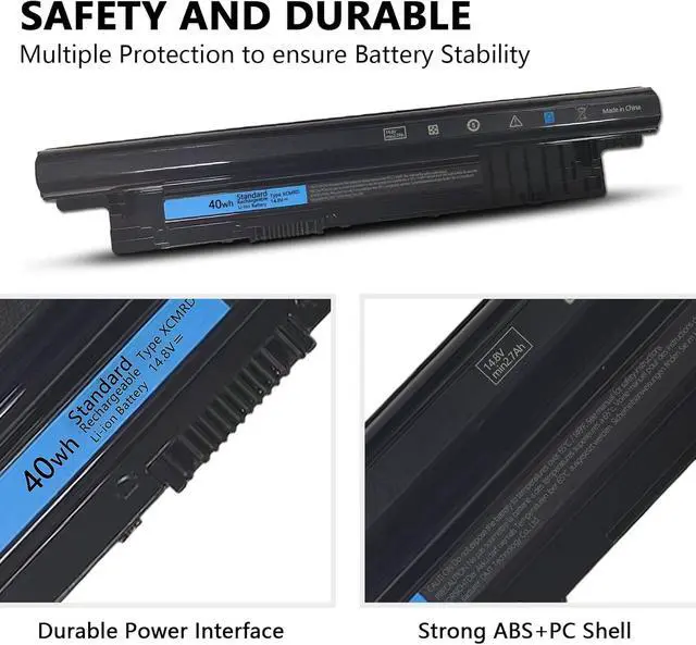 Alt view image 3 of 6 - 40Wh XCMRD 14.8V Battery Compatible with Dell Inspiron 15 3000 Series 3521 3531 3537 3541 3542 15R 5537 5521 17 17R 3721 3737 5737 5721 14R 14 3437 5421 Latitude 3440 3540 Vostro 2421 2521 P28F
