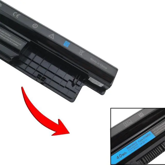 Alt view image 6 of 6 - 40Wh XCMRD 14.8V Battery Compatible with Dell Inspiron 15 3000 Series 3521 3531 3537 3541 3542 15R 5537 5521 17 17R 3721 3737 5737 5721 14R 14 3437 5421 Latitude 3440 3540 Vostro 2421 2521 P28F
