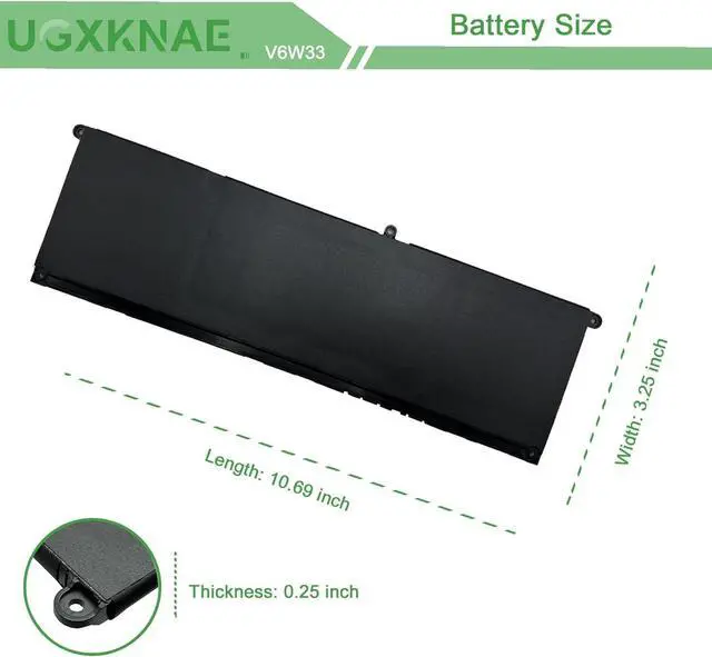 Alt view image 7 of 7 - V6W33 54Wh Laptop Battery Compatible with Dell Inspiron 15 3510 3511 5310 5410 5418 5515 5510 5518 Vostro 3510 3511 3515 5410 5510 Latitude 3320 3520 3420 Series Laptop G91J0 TN70C 15V