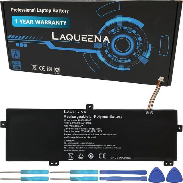 Main image of H-4886280P Laptop Battery Compatible with Gateway GWTN156-11BK GWTN156 Series U3576127PV U3576127 5080270P 4886280P 4-Cell 7.6V 38Wh