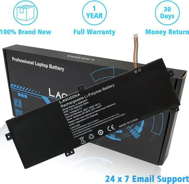 Alt view image 5 of 7 - H-4886280P Laptop Battery Compatible with Gateway GWTN156-11BK GWTN156 Series U3576127PV U3576127 5080270P 4886280P 4-Cell 7.6V 38Wh