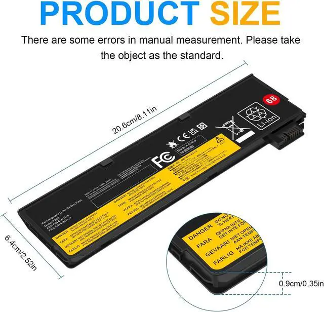 Alt view image 4 of 7 - Fancy Buying 0C52861 0C52862 Battery for Lenovo Thinkpad L450 L460 L470 T440 T440s T450 T450s T460 T460P T470P T550 T560 K2450 S440 S540 P50S W550 W550S X240 X250 X260 X270 Series 45N1128 45N1734