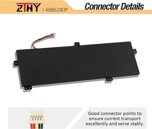 Alt view image 4 of 7 - H-4886280P U3576127PV-2S1P Laptop Battery Replacement for Gateway GWTN156-11 GWTN156-11BK GWTN156-11BL GWTN156-11GN GWTN156-11RD Series U3576127PV U3576127 5080270P 4886280P 2ICP4/76/127 7.6V 38Wh