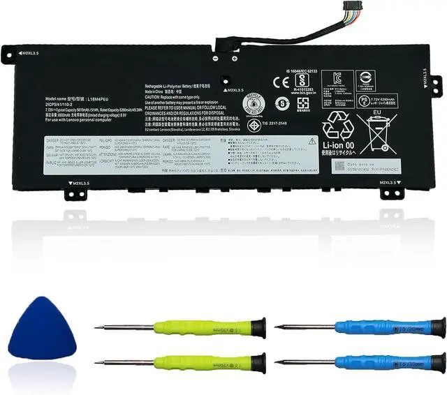Main image of L18M4PE0 Laptop Battery Compatible with Lenovo Yoga C740-14IML Series Notebook 5B10W67296 5B10U40209 L18L4PE0 5B10W67185 5B10U40210 7.72V 51Wh 6610mAh 4-Cell
