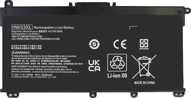 Main image of HW03XL L97300-005 Battery Replacement hp 17 CP-XXX Laptop Battery Pavilion 15-EG 15-EH 17-CN 17-CP 15-eg0025nr 15-eg0073cl 15-eg0070wm 15-eh0050wm 17-cn0xxx 17-cn0023dx 17-cn0053cl L96887-421Batteries