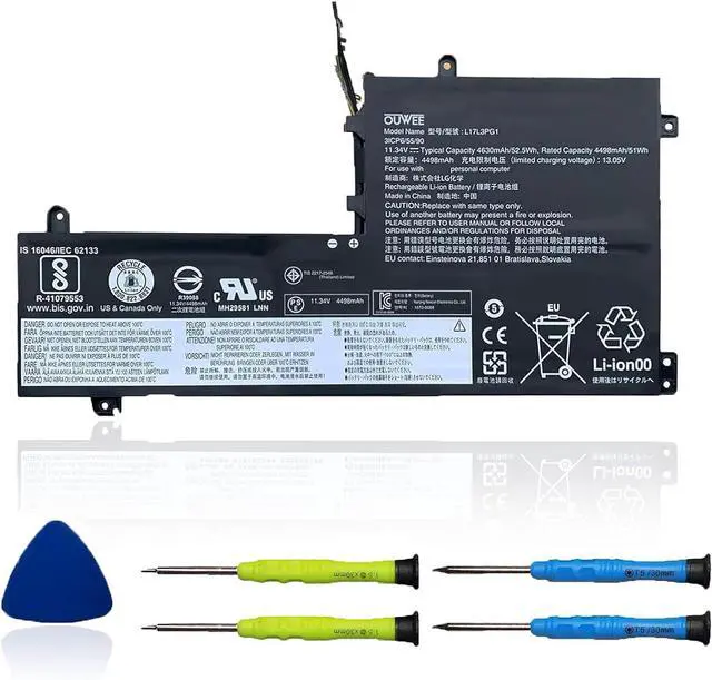 Main image of L17L3PG1 L17C3PG1 L17M3PG1 Laptop Battery Compatible with Lenovo Legion Y530-15ICH Y7000 2019 1050 Y7000-2019-PG0 Y540-15IRH-PG0 Y7000P Series Notebook L17M3PG3 11.34V 52.5Wh