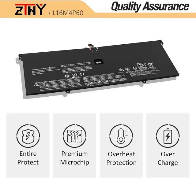 Alt view image 5 of 7 - L16M4P60 L16C4P61 Laptop Battery Replacement for Lenovo Yoga 920 920-13IKB 920-131KB 920-13IKB-80Y7 80Y8 81TF Glass Ideapad Flex Pro-13IKB Yoga 6 Pro 13IKB Series 5B10W67249 5B10N17665 7.68V 70Wh