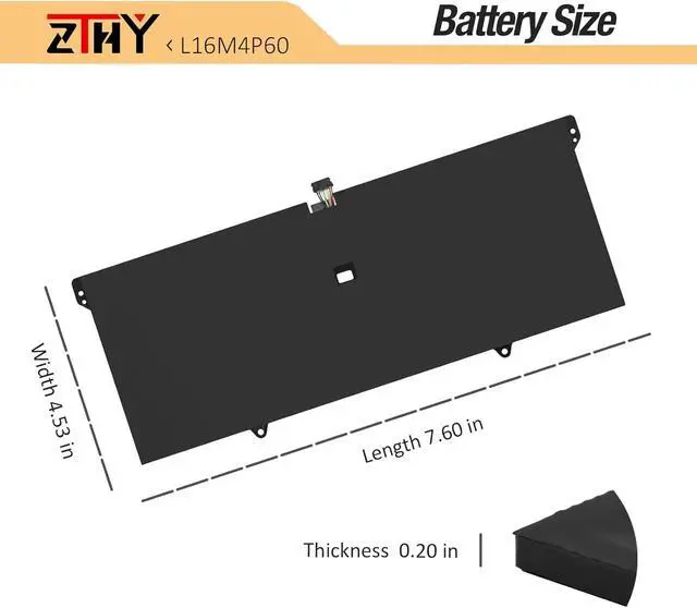 Alt view image 7 of 7 - L16M4P60 L16C4P61 Laptop Battery Replacement for Lenovo Yoga 920 920-13IKB 920-131KB 920-13IKB-80Y7 80Y8 81TF Glass Ideapad Flex Pro-13IKB Yoga 6 Pro 13IKB Series 5B10W67249 5B10N17665 7.68V 70Wh