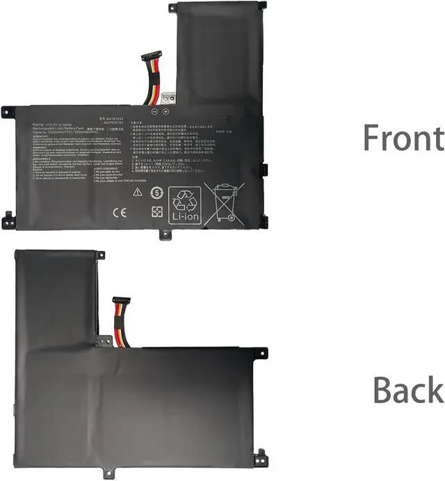 Alt view image 5 of 6 - B41N1532 0B200-02010100 Laptop Battery Replacement for Asus Zenbook Flip UX560 UX560UA UX560UA-1B Q504U Q504UA Q504UAK Q504UA-BBI5T12 Q504UA-BHI5T13 Q504UA-BI5T26 Q504UA-BHI7T21 Series(15.2V 50Wh)