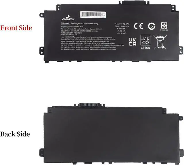 Alt view image 6 of 6 - M01118-421 PP03XL PV03XL Laptop Battery for HP Pavilion x360 13-BB 13-BB0000 14-DV 14-DV0000 14-DK 14-DK0000 14M-DW 15-EH Series Series PP03XL PPO3XL PVO3XL L83388-421 M01144-005