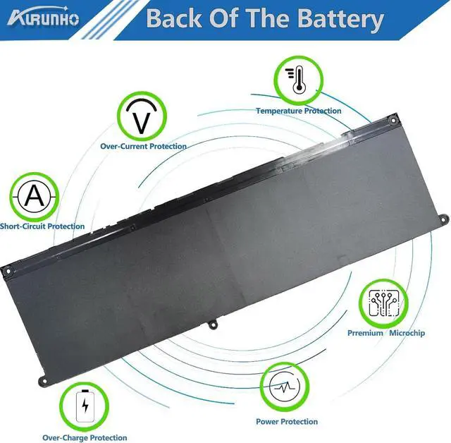 Alt view image 5 of 5 - 54Wh V6W33 Laptop Battery Replacement for Dell Inspiron 5310 5410 5418 5510 5515 5518 5625 5630 5635 3510 3511 3515 Latitude 3320 3330 3420 3520 Vostro 3515 3525 5620 5625 G91J0 TN70C