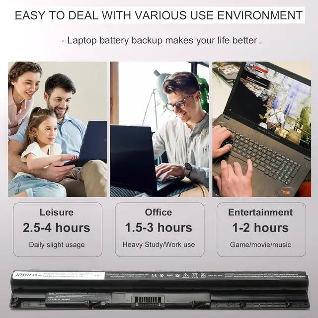 Alt view image 5 of 7 - 40WH M5Y1K Laptop Battery Compatible with Dell Inspiron 14 15 17 5000 3000 Series5559 5558 i3558 3567 5755 5756 5458 5759 5758 5759 GXVJ3 453-BBBQ 451-BBMG GXVJ3 HD4J0 991XP Computer Battery