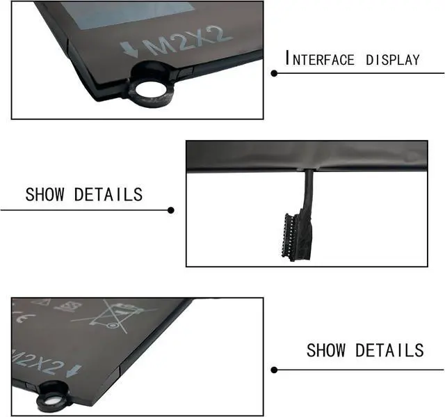 Alt view image 4 of 6 - DXGH8 G8VCF H754V 0H754V P82G001 Laptop Battery Replacement for Dell XPS 13 9370 9380 Inspiron 13 7390 7391 2-in-1 5390 5391 7490 Latitude 3301 E3301 Vostro 5390 5391 Series (7.6V 52Wh)