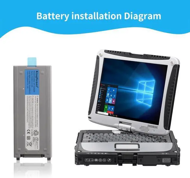 Alt view image 5 of 7 - CF-VZSU48 Laptop Battery for Panasonic Toughbook CF-19 CF19 CF-VZSU28 CF-VZSU48U CF-VZSU50 6CELL 10.65V 58WH