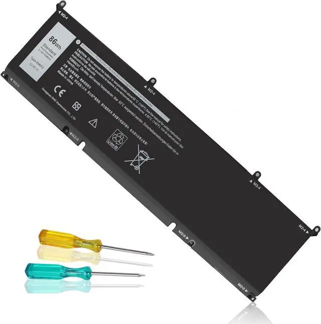 Main image of 69KF2 Battery Replacement for Dell XPS 15 9500 9510 9520 9530 Precision 5550 5560 5570 Inspiron7510 7610 Alienware M15 M17 R3 R4,G15 5510 5511 5515 5520 5521,G7 15 7500 86Wh 11.4V