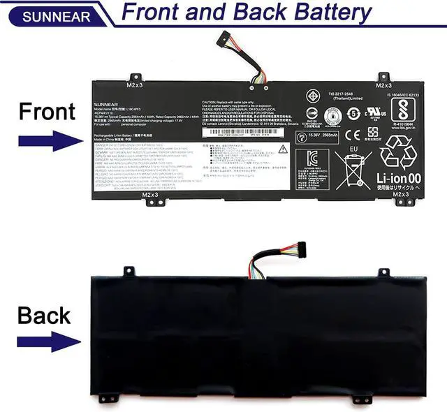 Alt view image 2 of 5 - L18C4PF3 Laptop Battery Replacement for Lenovo IdeaPad Flex-14API Flex-14IML Flex-14IWL C340-14API C340-14IWL C340-14IML S540-14API S540-14IML S540 14IWL L18M4PF4 L18M4PF3 L18C4PF4 5B10T09081