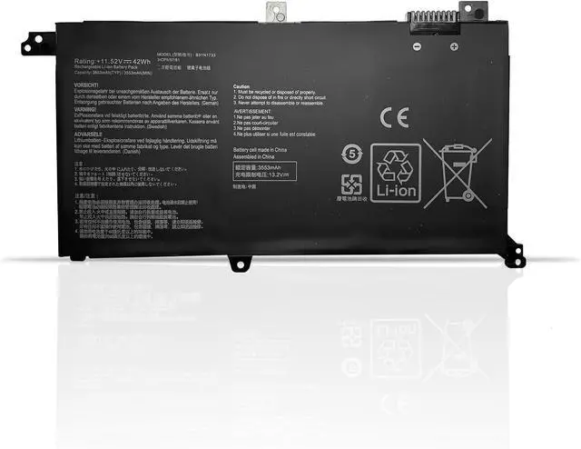 Main image of B31N1732 B31Bi9H 0B200-02960400 0B200-02960000 Laptop Battery Replacement for Asus Vivobook S14 S430UA-EB015T S430FA-EB021T Series(11.52V 42Wh 3653mAh)