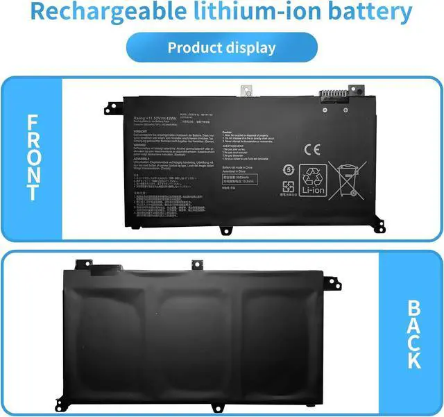 Alt view image 5 of 7 - B31N1732 B31Bi9H 0B200-02960400 0B200-02960000 Laptop Battery Replacement for Asus Vivobook S14 S430UA-EB015T S430FA-EB021T Series(11.52V 42Wh 3653mAh)
