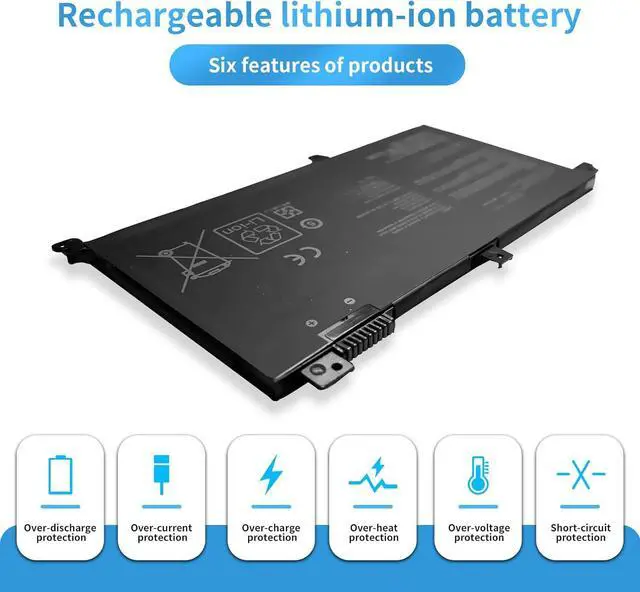 Alt view image 4 of 7 - B31N1732 B31Bi9H 0B200-02960400 0B200-02960000 Laptop Battery Replacement for Asus Vivobook S14 S430UA-EB015T S430FA-EB021T Series(11.52V 42Wh 3653mAh)