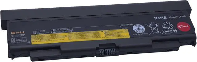 Alt view image 2 of 7 - GHU New Battery 9-Cell 98 WH 57++ Replacement for 0C52864 0C52863 45N1152 45N1153 45N1162 45N1163 45N1145 45N1147 45N1149 Compatible with Lenovo Thinkpad W540 W541 T450p T540p T440p L440 L540
