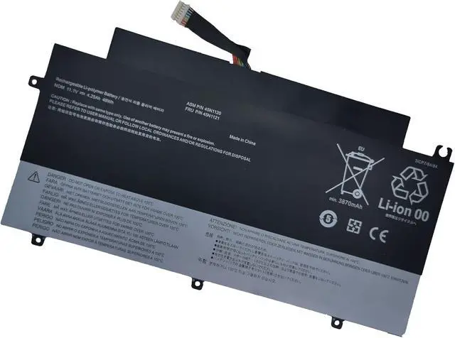 Alt view image 5 of 7 - 45N1121 Replacement Battery Compatible with Lenovo Thinkpad T431s Series 45n1120 45n1121 45n1122 45n1123-11.1V 48Wh 4250mAh