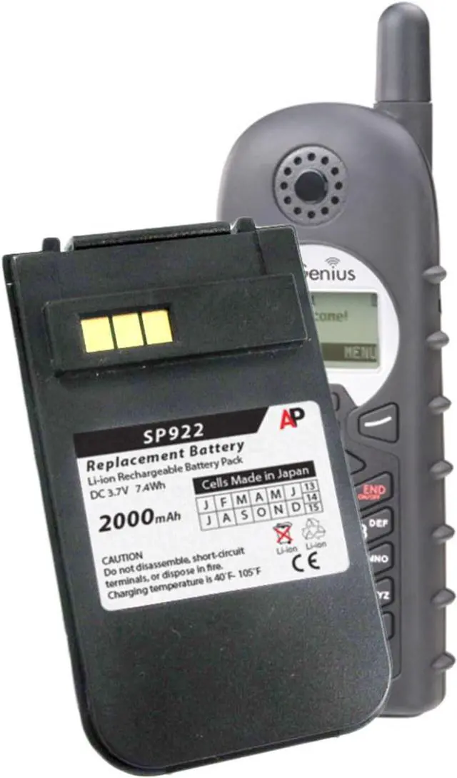 Main image of Artisan Power Replacement Battery for EnGenius DuraFon | 2000 mAh | Lithium Ion Rechargeable | 3.7 Volt | Replacement Battery for DuraFon 1x, DuraFon 4x, Durawalkie, DuraFon Pro, SP-922 PRO and SN-902