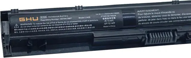 Alt view image 3 of 7 - GHU New Battery 38 Wh 2600mAh K104 KI04 HSTNN-LB6S HSTNN-LB6T 800049-001 Compatible with HP Pavilion 14-ab 15-ab 17-g 14.8V 4 Cell 800009-421 800010-421 800049-421 800049001 800050-001 KIO4