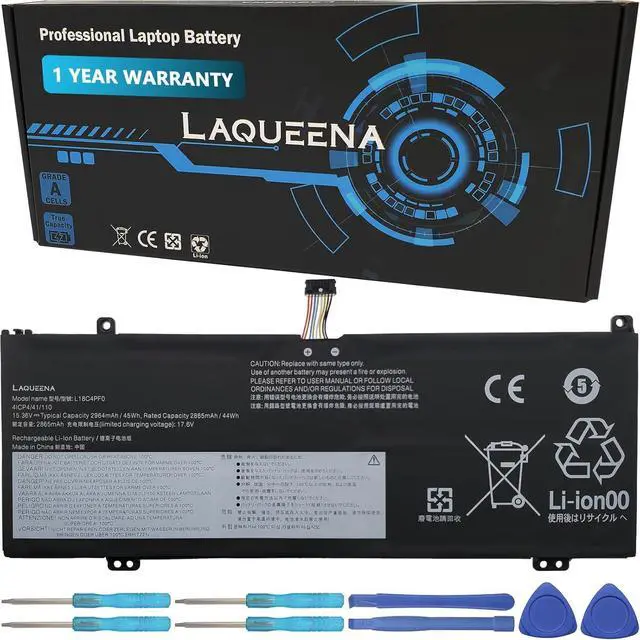 Main image of L18C4PF0 Laptop Battery Compatible with Lenovo ThinkBook 13S-IML 14S-IML 13S-IWL 14S-IWL 20RR 20RS 20R9 20RM Series L18M4PF0 L18D4PF0 5B10S73499 5B10S73500 5B10S73501 15.36V 45Wh 4-Cell