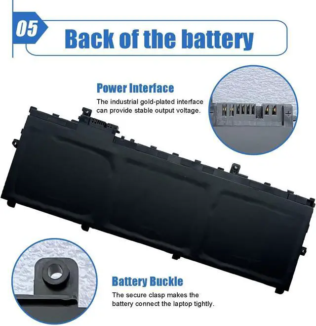 Alt view image 6 of 6 - Dentsing 01AV430 SB10K97587 Laptop Battery Compatible with Lenovo ThinkPad X1 Carbon 5th Gen 2017 6th Gen 2018 Series Notebook 01AV429 01AV431 01AV494 SB10K97586 SB10K97588 11.52V 57Wh 4830mAh