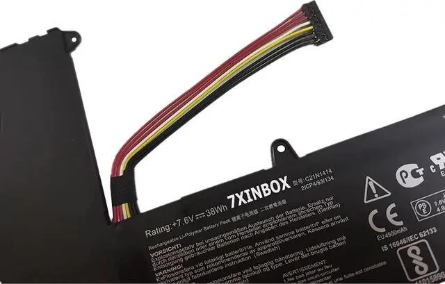 Alt view image 4 of 7 - 7.6V 38Wh 4840mAh C21N1414 Replacement Laptop Battery for ASUS EeeBook X205T X205TA X205TA-BING-FD015B 11.6"