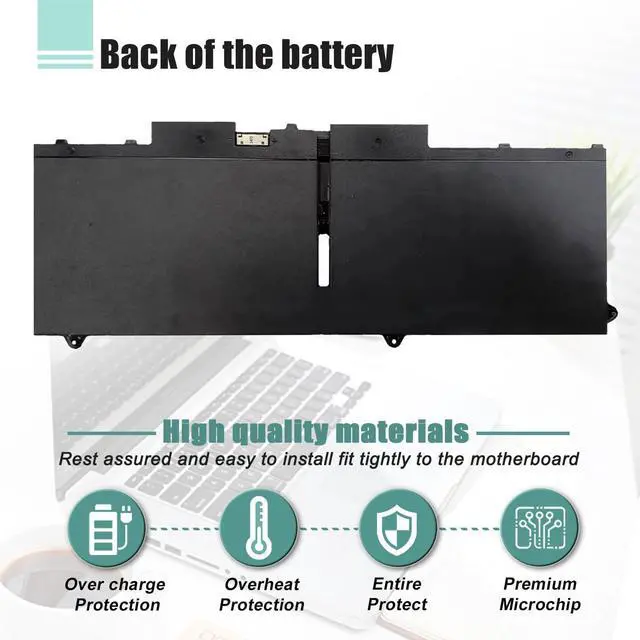 Alt view image 4 of 6 - 58Wh 07KRV Battery Replacement for Dell Latitude 5430 5530 Precision 3570 P104F P104F005 P137G P137G004 Series M69D0 H4PVC 0H4PVC 4FVJG O7KRV Y86WG 0Y86WG 08WRCR 078FWY 15.2V 3625mAh