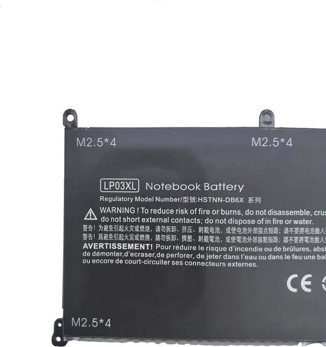 Alt view image 2 of 6 - Fully. LP03XL Replacement Laptop Battery Compatible with HP Envy M6-P M6-P113DX M6-P013DX Envy 15T-AE 15T-AE000 HSTNN-DB7C 807417-005 807211-241 11.4V 55Wh