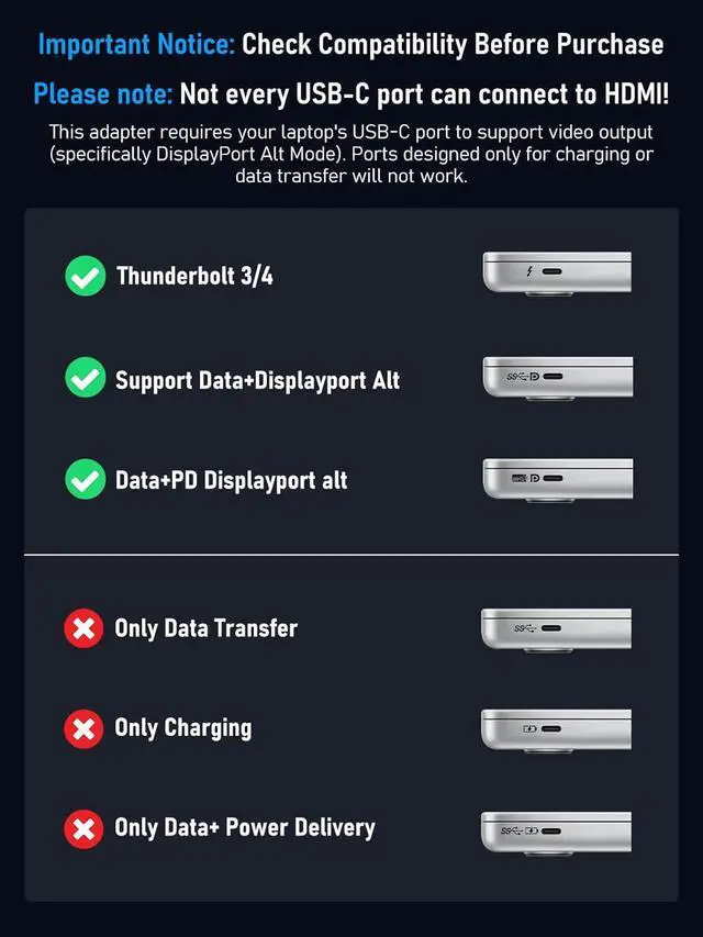 Alt view image 5 of 7 - USB C Docking Station Dual Monitor, 10 in 1 USB C Hub with 2 HDMI Ports, PD Charging, SD/TF, 5 USB C/A Ports, Dual HDMI Adapter for Dell XPS/HP/Lenovo/Surface