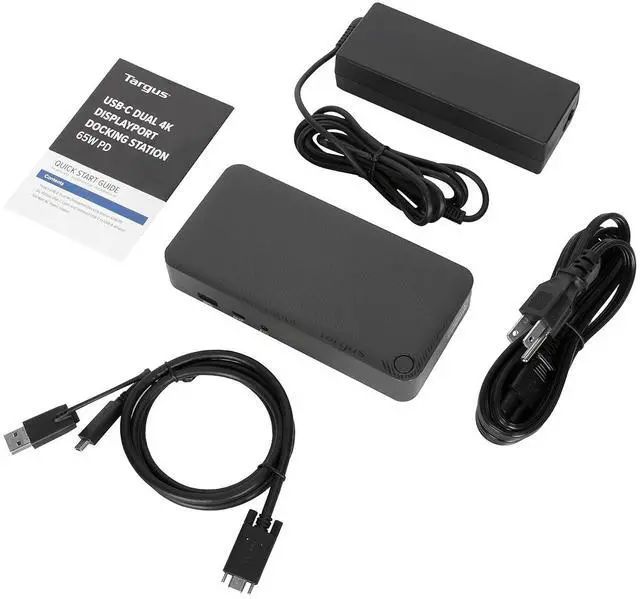 Alt view image 4 of 4 - Targus Dual Monitor Universal USB-C DV4K DP Docking Station with 65W Power - Broad Compatibility with a Range of Hosts, Devices, Peripherals, Laptops, and Operating Systems (DOCK315USZ)