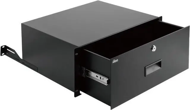 Main image of Tecmojo 4U Rack Drawer,Rack Mount Drawer for 19in Network Equipment/Server/AV Rack or Cabinet Enclosure,Sliding and Lockable Server Rack Drawer - Load-Bearing 44lb (20kg),with Cable Management Holes