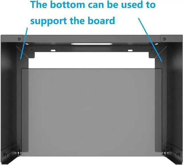 Alt view image 4 of 7 - JINGCHENGMEI 4U Wall Mount Patch Panel Bracket- 14 inches Deep Network Rack for Network Switches, Patch Panel, Shallow Networking and IT Equipment, (4U)