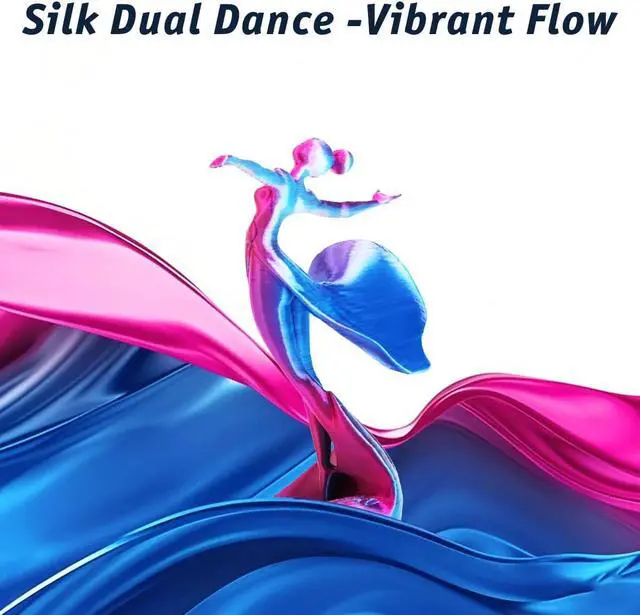 Alt view image 2 of 7 - LOVOON 3D Printer Filament Dual Color Sky/Light Blue and Rose Red, PLA Filament 1.75mm,Silk PLA Filament, PLA Filament for Most 3D Printer and 3D Pen, 2.2 lbs/Spool