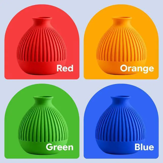 Alt view image 2 of 7 - Gizmo Dorks PLA Filament for 3D Printers 1.75mm 200g, 4 Color Pack Multicolor (Original-Blue, Green, Orange, Red)