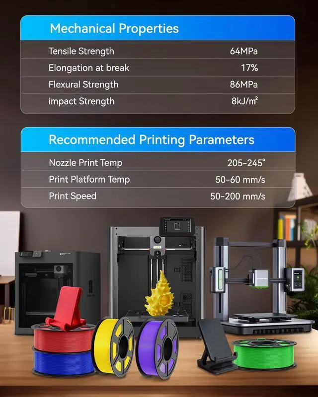 Alt view image 6 of 7 - JAYO PLA+ Filament 1.75mm Black 1.1KG, PLA Plus 3D Printer Filament | Tougher and Stronger, Neatly Wound , Vacuum Sealed, Dimensional Accuracy +/- 0.02 mm, Fit Most FDM 3D Printers