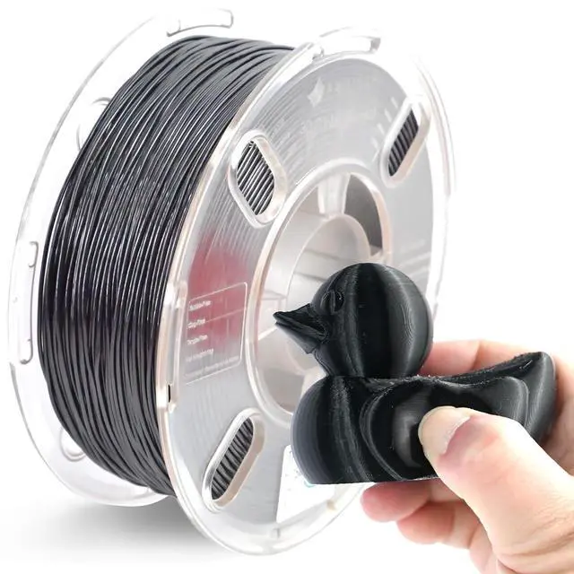 Alt view image 2 of 6 - TPU Filament,PRILINE High Flow/High Speed Printing 95A TPU Flexible Soft 3D Printer Filament 1KG 1.75mm Spool,Support Fast Printing, Black