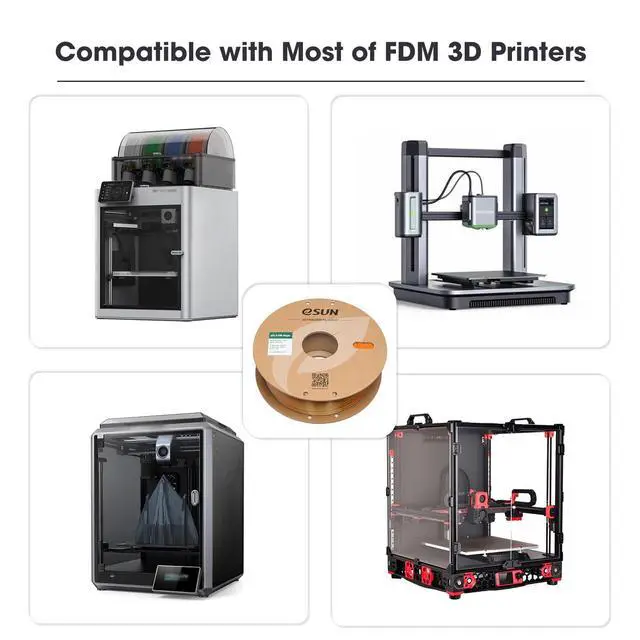 Alt view image 6 of 7 - eSUN Silk Magic PLA Filament 1.75mm, Shiny Silk Dual Color Co Extrusion 3D Printer Filament, 1KG (2.2 LBS) Spool 3D Printing Color Change Filament for 3D Printers, Black Gold